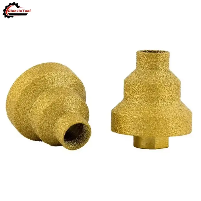 Foret étagé pour brasage, 20-50mm, chanfrein en diamant, meuleuse d'angle, scie cloche, pierre de ca