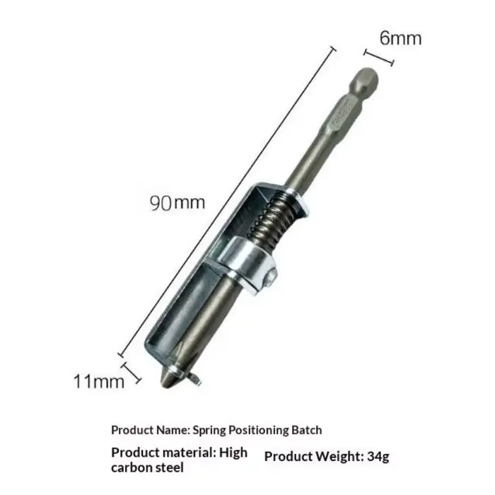 ▩ 1 pièce Mèche de fixation anti-chute pour vis de 90 mm, outil de réparation DIY pour perceuses éle