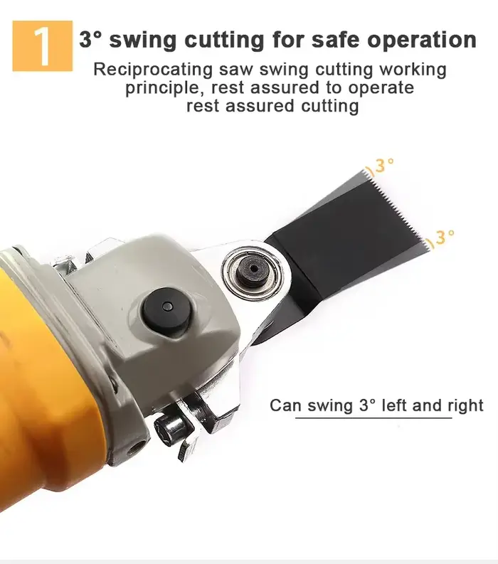 Meuleuse d'angle professionnelle modifiée en outils multifonctions universels