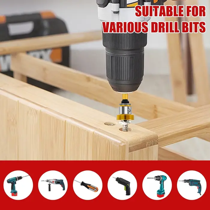 Embouts de vis pour plaques de plâtre, embout de tournevis à positionnement magnétique, tige hexagonale de 1/4 pouce, outils de pose de vis pour cloisons sèches