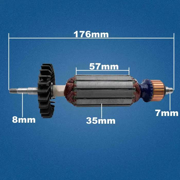 AC 220V 240V DWE8210S DWE8200S DWE8200T DWE8212S Induit Rotor pour DEWALT Meuleuse Angulaire Pièces de rechange