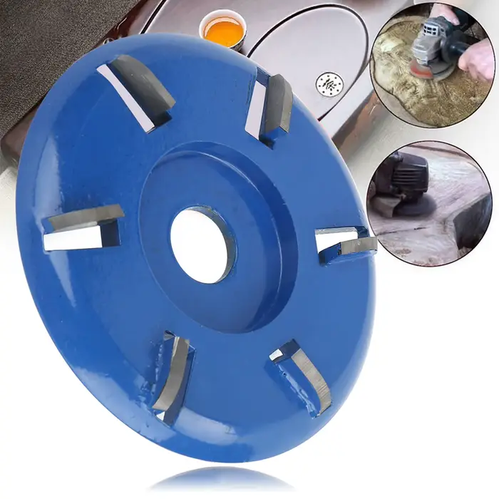 Disque en acier carassé en bois