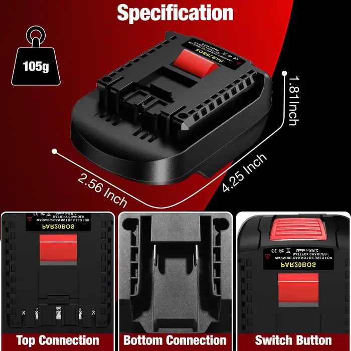 ALASICKA PAR20BOS adaptateur de batterie