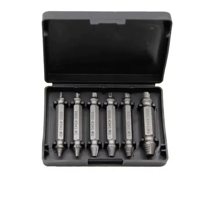 Extracteur de vis endommagées HSS à double tête – Kit de démontage de boulons et goujons – Outil de 
