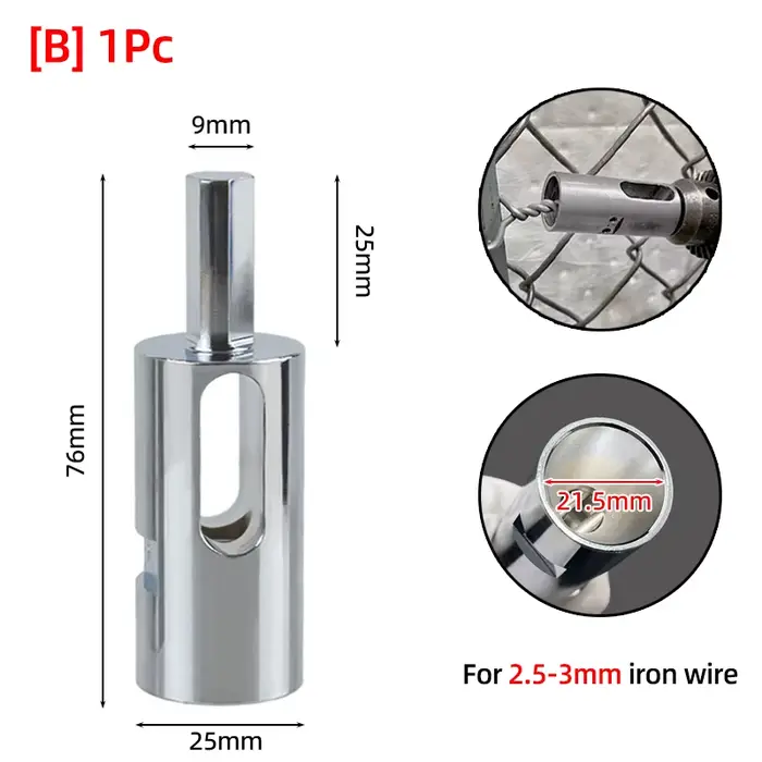 Outil de torsion de fil de fer 3-5 mm pour attaches torsadées, fixation de clôture grillagée, mandri