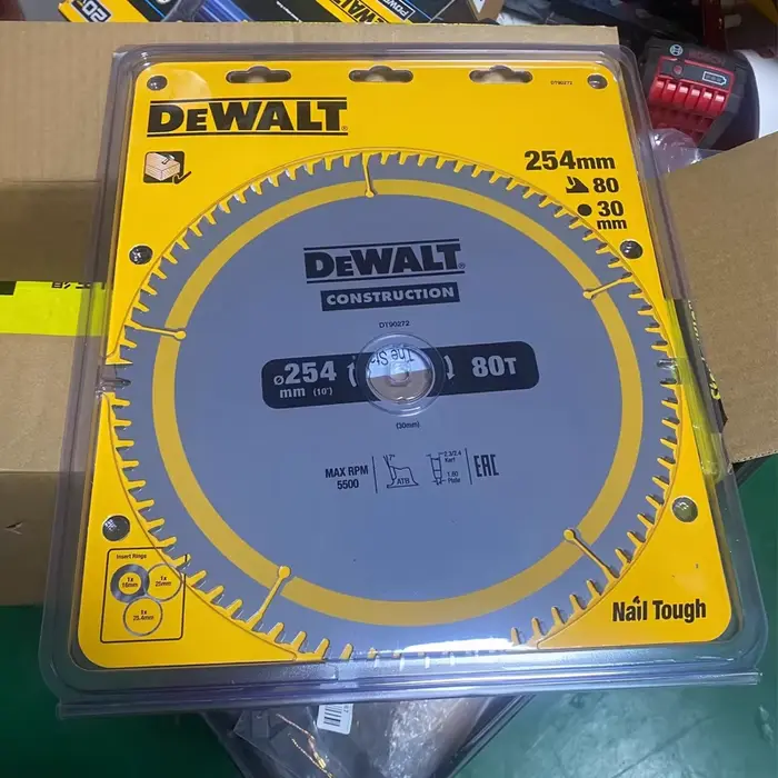 DEWALT – série de lames de scie à bois en alliage dur 216/254/305MM 40T/60T/80T DT1953 DT90250 DW3126 DW3128
