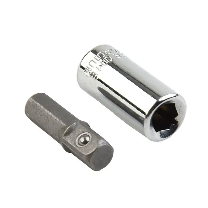 1/4 "entraînement carré à 1/4" douille à percussion à tige hexagonale + 1/4 support d'adaptateur de