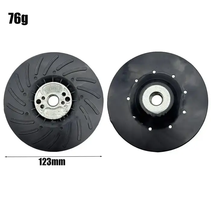 Disque de ponçage, tampon de support, fixation pour meuleuse d'angle, accessoires d'outils électriques, plateau en papier en acier dédié, 1 pièce