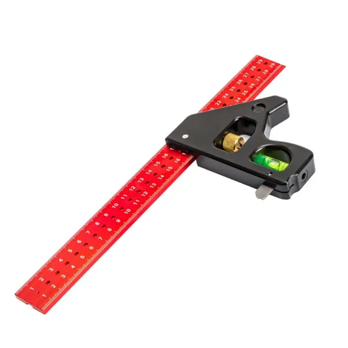 XXUA Multifonctional Carpenter Combination Square Aluminium ALLIAG