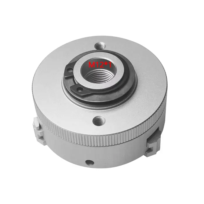 Mini mandrin à trois mâchoires de 50mm pour meuleuse d'établi de tour, perceuse électrique en alliage d'aluminium, mandrin de tournage à centrage automatique pour le travail du bois