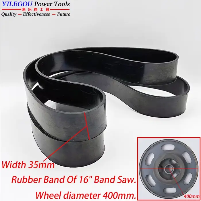 Bande de caoutchouc de scie à ruban