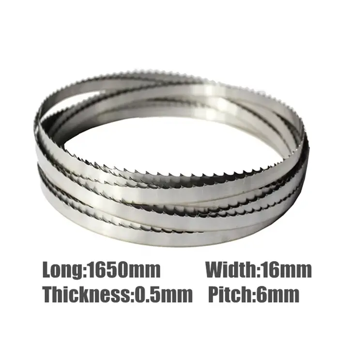 3 lames de scie à ruban de viande 16*0.5*1650mm pour os