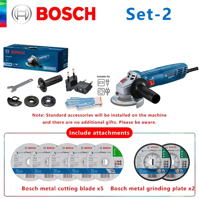 Original BOSCH GWS 800 meuleuse d'angle filaire Portable polisseuse Machines
