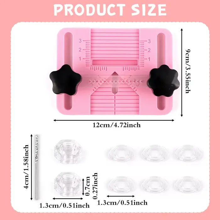 Outil de guidage de perçage de boucles d'oreilles en argile polymère, Kit de fabrication de bijoux d