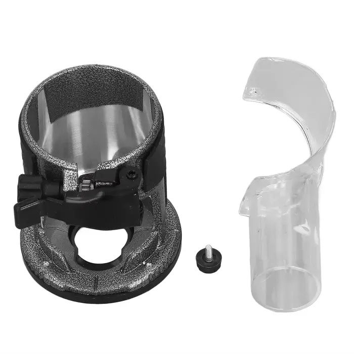 Base de routeur plongeant en alliage d'aluminium réglable, base de machine de coupe avec couvercle d