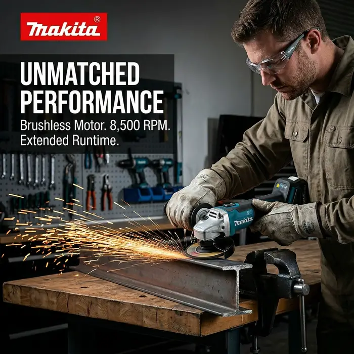 Meuleuse d'angle sans balais MAKITA DGA404