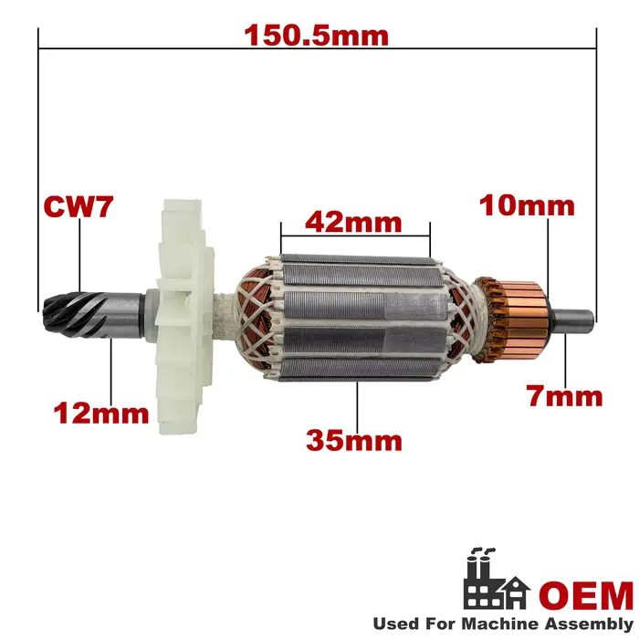 AC 220V 240V GBH3-28DRE GBH3-28DFR Induit Rotor pour BOSCH GBH4-28DFR GBH 3000 Marteau Perforateur P