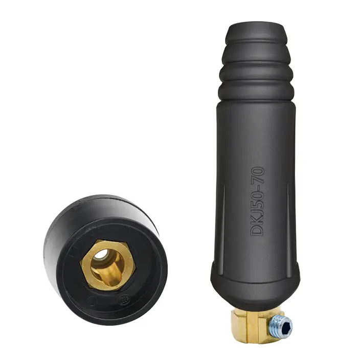 1 jeu de connecteurs de câble pour Machine à souder européenne, raccord rapide DKJ 10-25 35-50 50-70