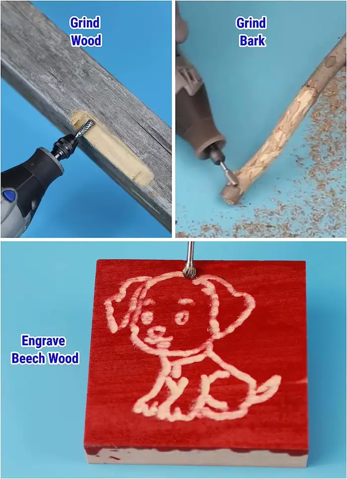 Jeu de bavures en carbure compatibles avec Dremel