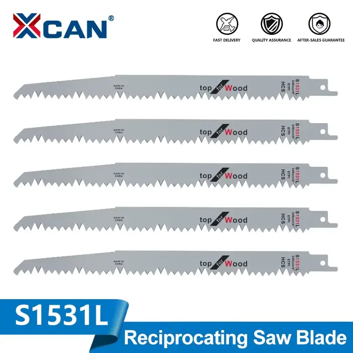 XCAN 1/2/5 pièces 240mm lames de scie alternative S1531L HCS