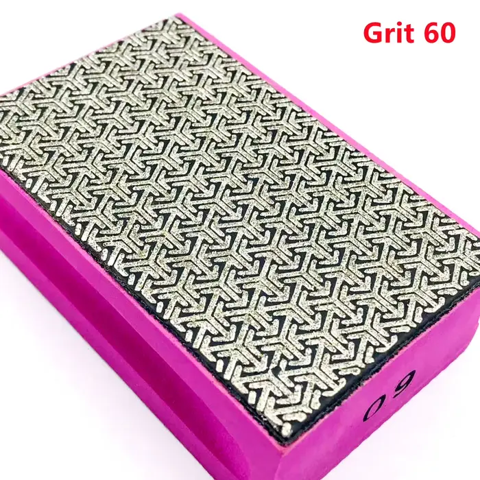 Bloc de tampon manuel pour polissage diamant, 1 à 4 pièces, 60 # 100 # 200 # 400 # Pour carreaux d