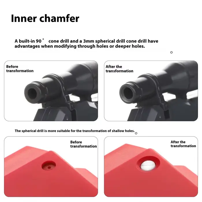 CT DSPIAE outil de chanfreinage universel Φ3.0mm chanfrein foret tige avec forets lames modèle professionnel bricolage