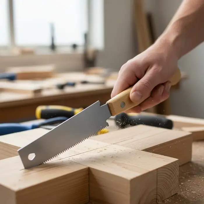 Scie à main pour la coupe du bois