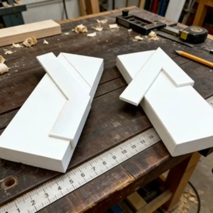 Pack double de gabarits d'angle pour le travail du bois à 45 degrés