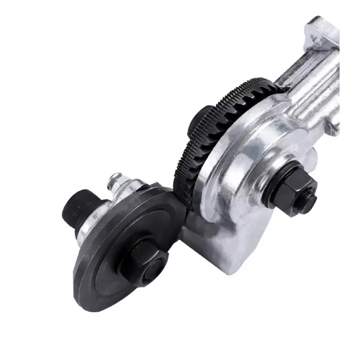 Coupe Tôle Métallique pour Perceuse Tête Rotative 360 Outil de Découpe Électrique Robuste sans Bavures pour Feuilles Métalliques