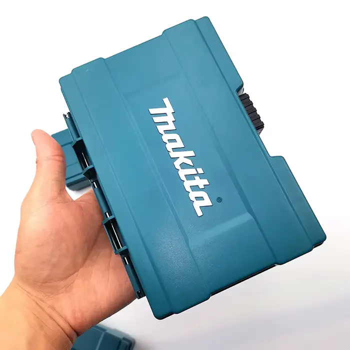 Makita Original outil accessoires boîte de rangement forets vis aimant douille pièces de quincaillerie Style maison Portable petit étui