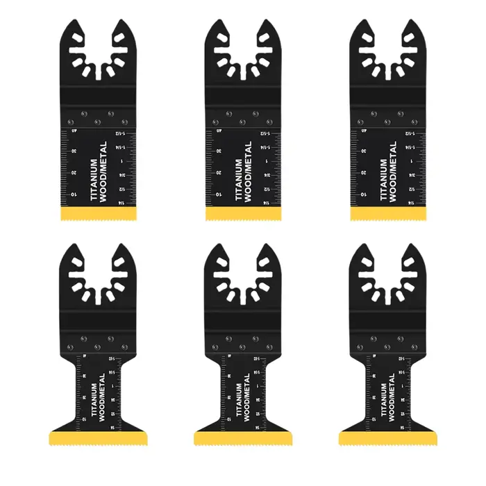Kits de lames oscillantes en titane, coupe-métal, multi-outils, compatibles Dewalt Bosch Worx, Milwa