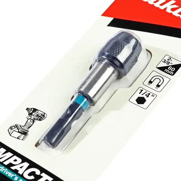 Makita E-08791 Impact noir porte-embout magnétique 60MM 1/4 "poignée hexagonale manchon