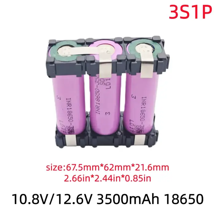 Batterie 18V pour tournevis perceuse électrique, cellule 3500mAh, 16.8V, 10.8V, 18650, 35E, pack de