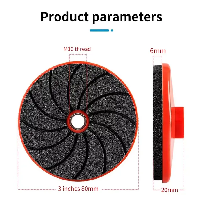 Disque de polissage pour carrelage céramique M10 pour meuleuse d'angle
