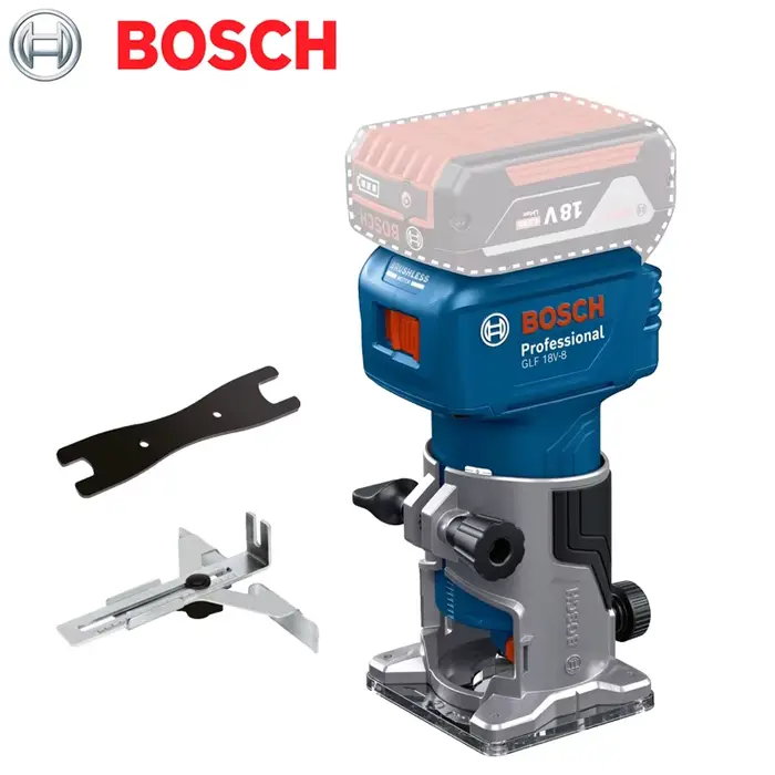Bosch GLF 18V-8 bois routeur Machine 18V sans fil sans brosse 30000 tr/min rainurage sculpture fraisage trous menuiserie tondeuse électrique