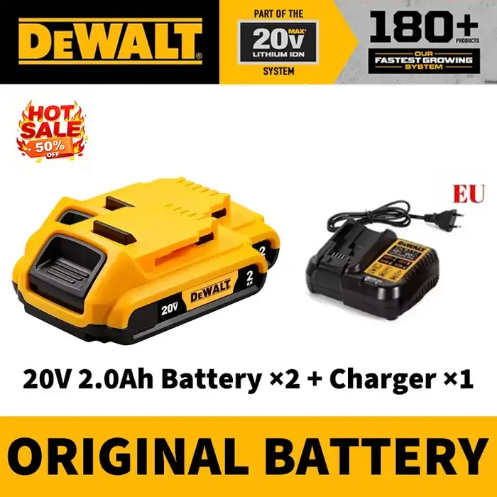 Batterie originale Dewalt 20V MAX 5Ah 6Ah 18650 