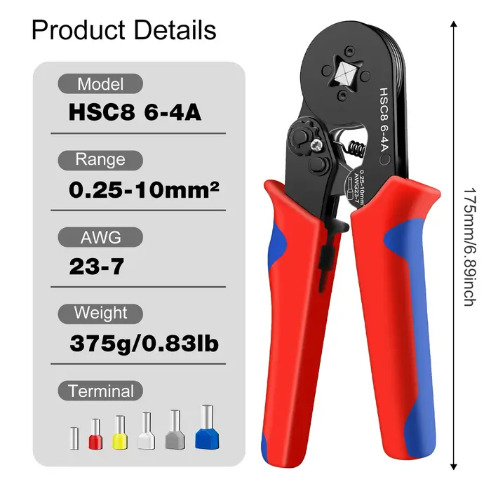 Outil de sertissage HSC8 6-4A 0