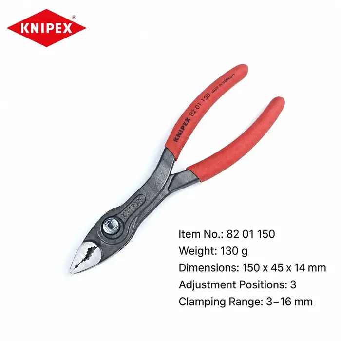Knipex 8201150 8201200 8201250 Pinces à double poignée TwinGrip 6" 8" 10"
