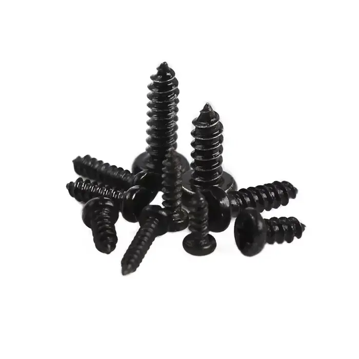 1000 pièces vis autotaraudeuses PA M1 M2 M1.4 M1.7 petite tête cylindrique Phillips vis pour ordinateur portable vis d'ordinateur noir