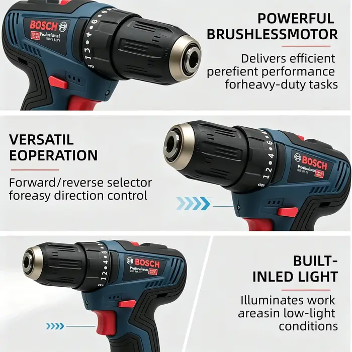 Perceuse électrique professionnelle Bosch-GSB-12-V30