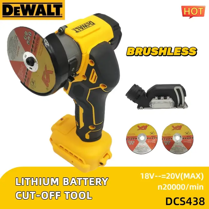 Mini-meuleuse d'angle DEWALT A2UD 20V (3 pouces/76 mm) : Machine de meulage sans fil 20000 tr/min pour découpe et polissage de précision