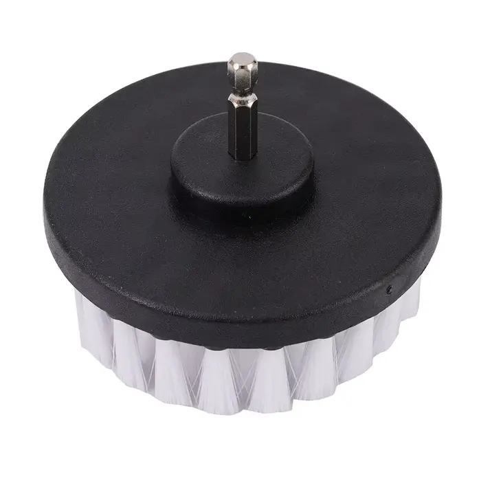 Tête de brosse de forage, 4 pouces, brosses souples, fixation pour tapis, cuir, rembourrage, nettoya
