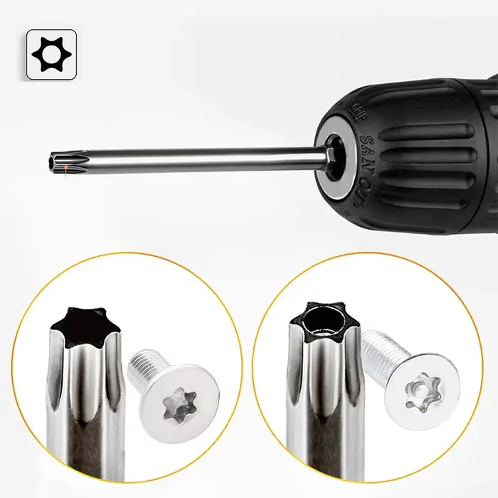 Embout de tournevis Torx 1/4 en effet
