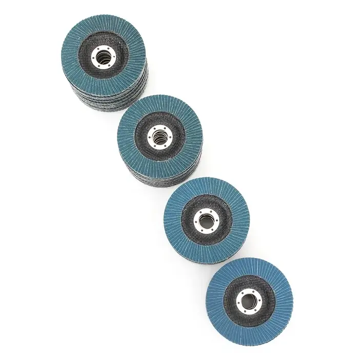 6 disques abrasifs métalliques de 125 mm pour meuleuse d'angle