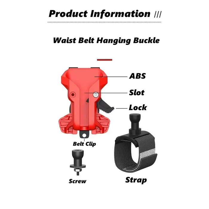 Support de perceuse auto-serrant portable avec clip ceinture à dégagement rapide