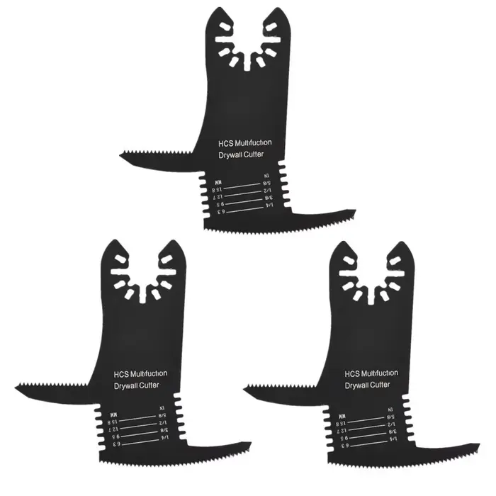 Lames de scie multi-outils oscillantes 4 en 1, changement rapide, pour plaques de plâtre, coupe du b