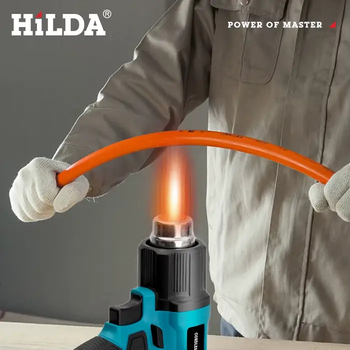 Pistolet à air chaud portable HILDA, température réglable, température non réglable, pour batterie M