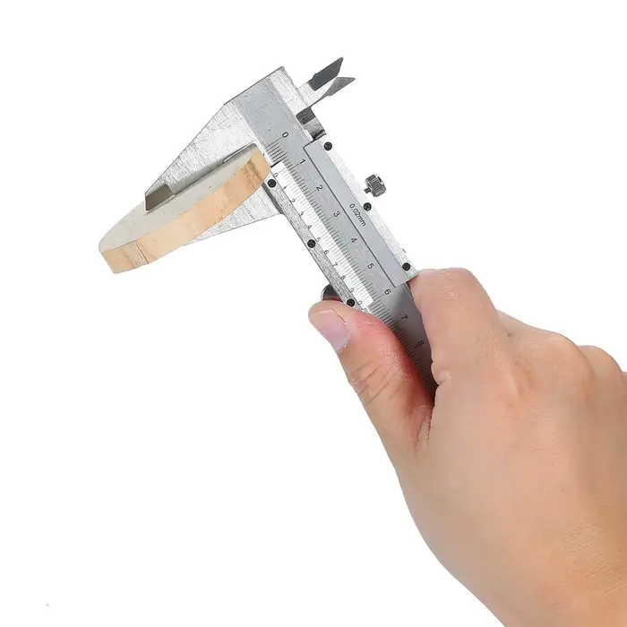 Pied à coulisse Vernier 0-150 mm 0-6 pouces en acier inoxydable haute précision avec jauge en plastique pour la mesure