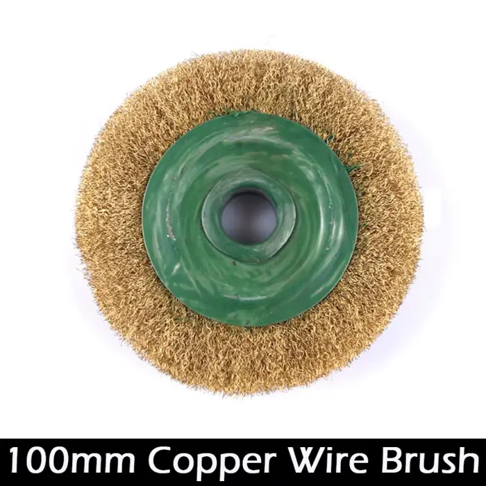 Roue de brosse métallique ronde en laiton durable