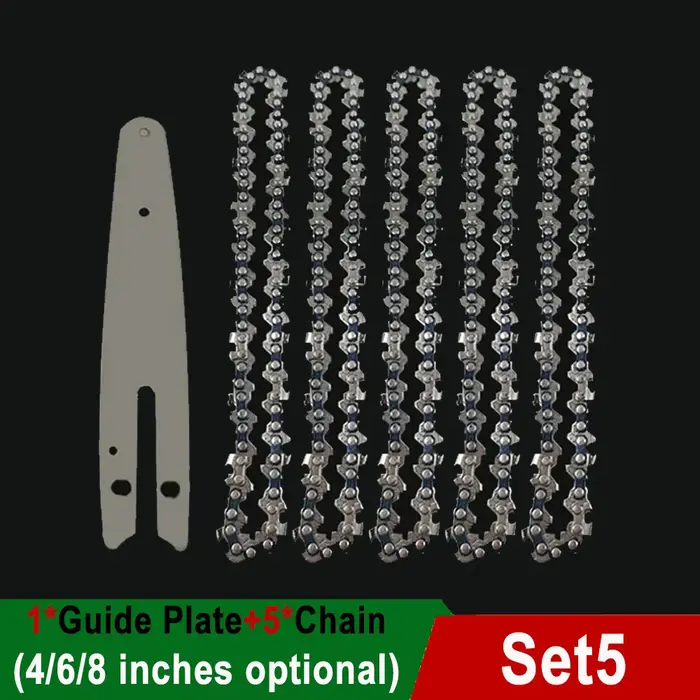 1/4 "chaîne de tronçonneuse 4/6/8 pouces Mini chaînes
